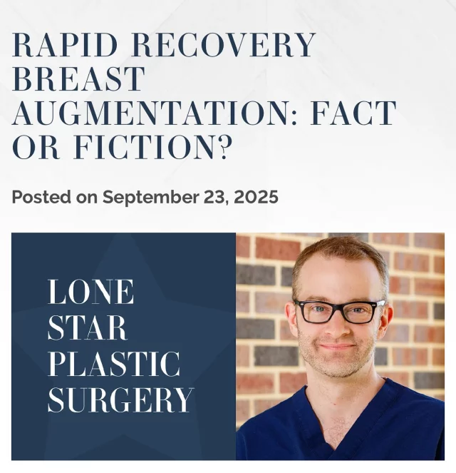 ✨ Ready to decode the truth behind the buzz? Our new blog post — “Rapid Recovery Breast Augmentation: Fact or Fiction?” Just went live! 📝

Whether you’re dreaming of a fuller bust or simply curious about what modern recovery really looks like, here’s what you’ll discover:
👉 How advanced surgical technique can truly reduce downtime and discomfort. ￼
👉 Why “rapid recovery” isn’t for everybody and how healing timelines vary from patient to patient. ￼
👉 The real smart recovery moves: non-opioid pain control, gentle arm movement, and what you should not expect (like jumping straight back into intense workouts). ￼

If you’re exploring a journey to a more confident you, this is a must-read. And if you’re considering your options — let’s talk. I’d love to customize a plan that fits your lifestyle and goals. 📞 214-937-4879

🔗 [Link in bio to read the full blog]
#LoneStarPlasticSurgery #DrSeanHill #BreastAugmentation #RapidRecovery #FriscoTX #DallasBeauty #StayInformed #BodyConfidence