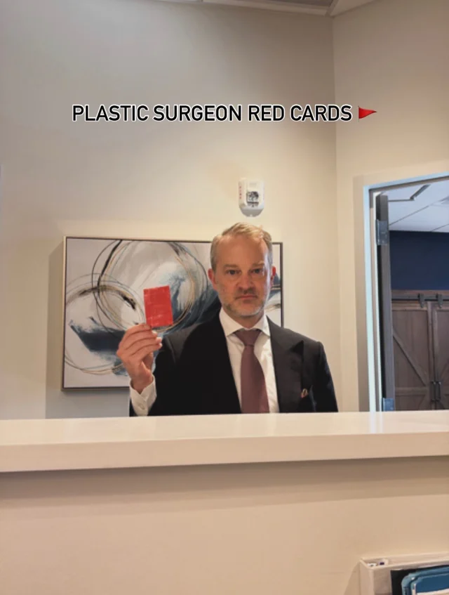 🚨 RED CARD! 🚨

In honor of the World Cup, we’re handing out red cards to some of the biggest aesthetic offenders. ⚽

Whether it’s a rhinoplasty, facelift, tummy tuck, breast surgery, or jawline contouring, Dr. Hill is here to help you put your best face forward.

The only thing we want to see advancing this season is your confidence. 🏆

Ready to stop sitting on the sidelines? Schedule your consultation with Dr. Hill today.

📍 Frisco, TX

#WorldCup #RedCard #PlasticSurgery #Rhinoplasty #MommyMakeover JawlineSculpting Facelift BreastAugmentation FriscoPlasticSurgeon DrSeanHill